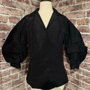 Carolina Herrera Puff Sleeve Blouse